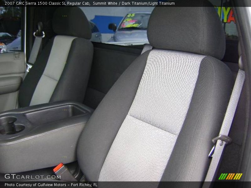 Summit White / Dark Titanium/Light Titanium 2007 GMC Sierra 1500 Classic SL Regular Cab