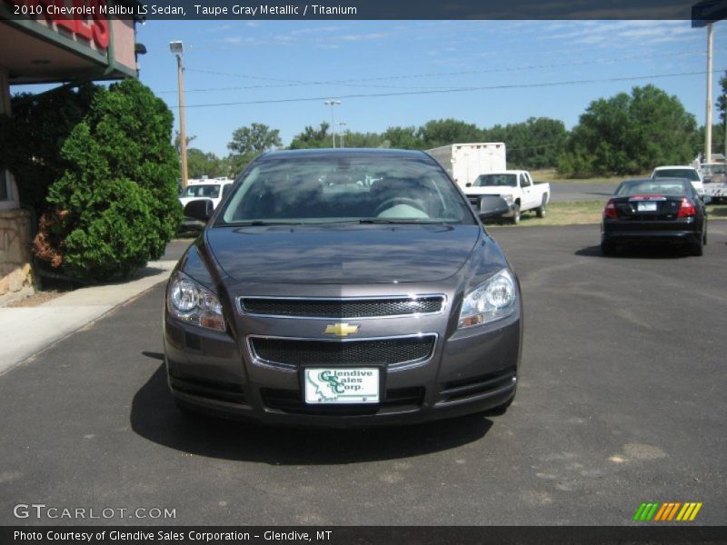 Taupe Gray Metallic / Titanium 2010 Chevrolet Malibu LS Sedan