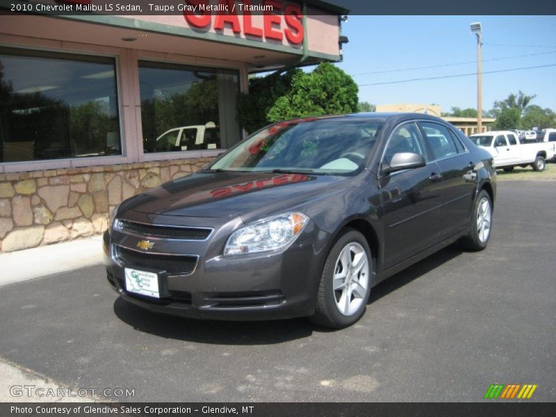 Taupe Gray Metallic / Titanium 2010 Chevrolet Malibu LS Sedan