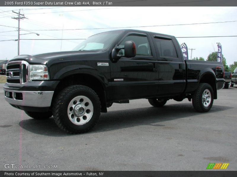 Black / Tan 2005 Ford F350 Super Duty Lariat Crew Cab 4x4