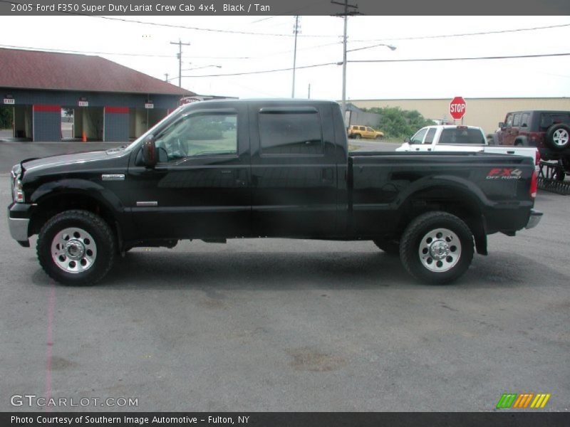 Black / Tan 2005 Ford F350 Super Duty Lariat Crew Cab 4x4