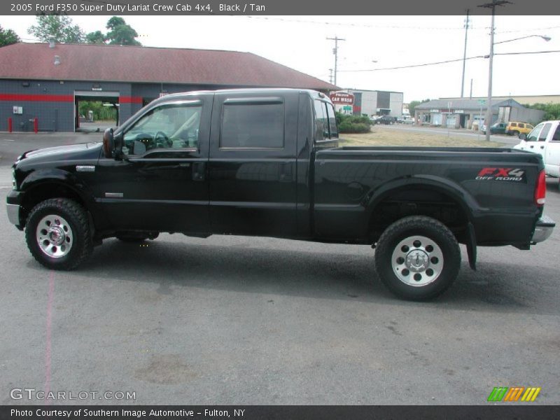 Black / Tan 2005 Ford F350 Super Duty Lariat Crew Cab 4x4