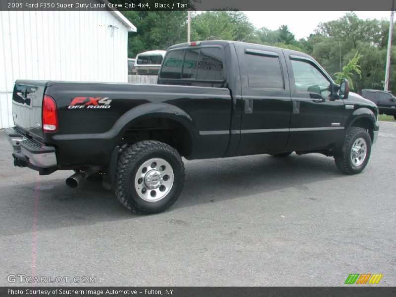 Black / Tan 2005 Ford F350 Super Duty Lariat Crew Cab 4x4
