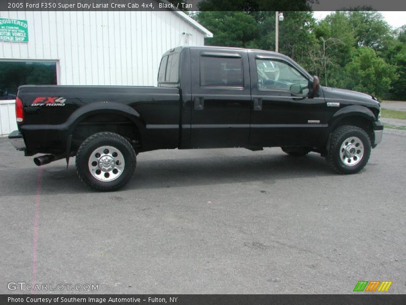 Black / Tan 2005 Ford F350 Super Duty Lariat Crew Cab 4x4