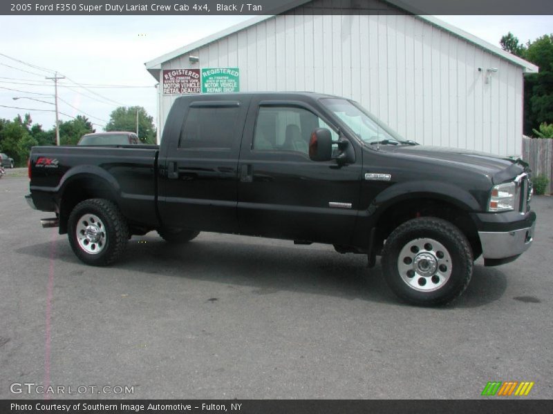Black / Tan 2005 Ford F350 Super Duty Lariat Crew Cab 4x4