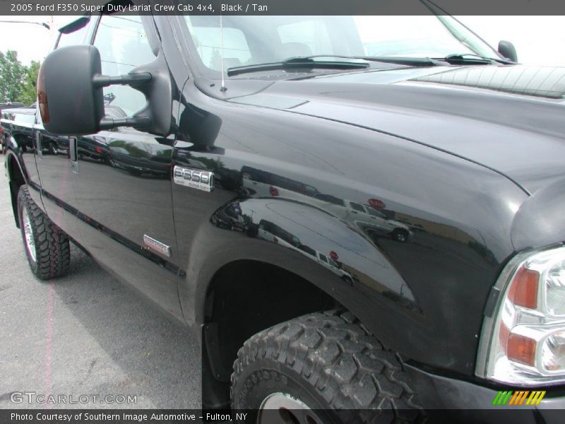 Black / Tan 2005 Ford F350 Super Duty Lariat Crew Cab 4x4