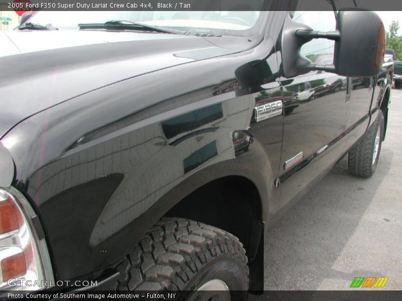 Black / Tan 2005 Ford F350 Super Duty Lariat Crew Cab 4x4