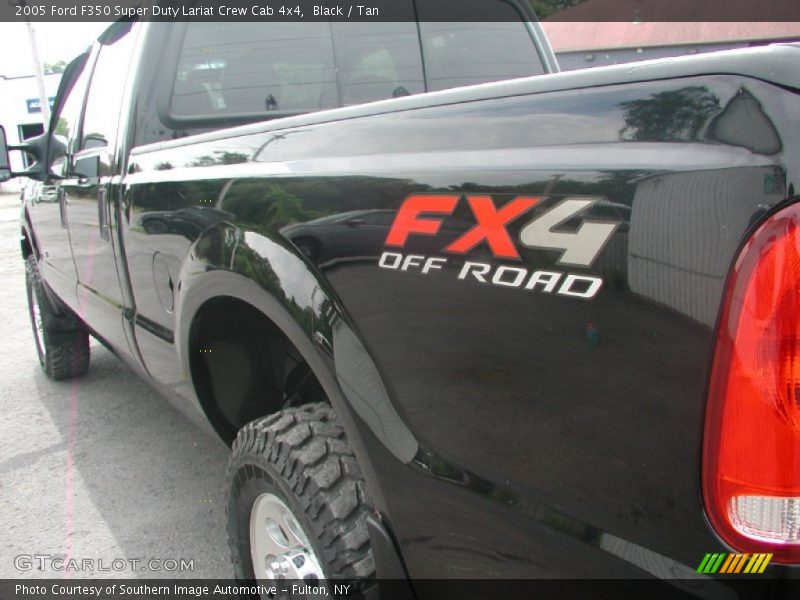 Black / Tan 2005 Ford F350 Super Duty Lariat Crew Cab 4x4