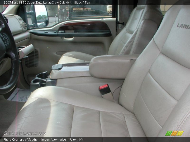 Black / Tan 2005 Ford F350 Super Duty Lariat Crew Cab 4x4