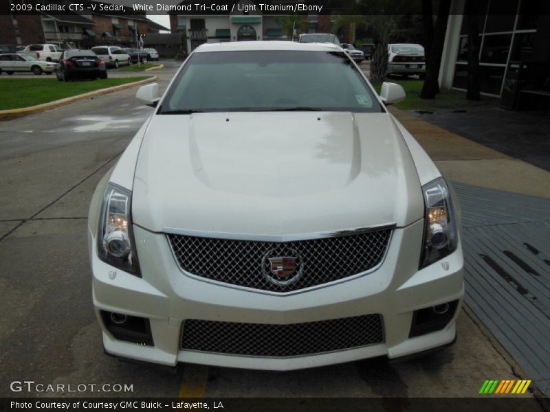 White Diamond Tri-Coat / Light Titanium/Ebony 2009 Cadillac CTS -V Sedan