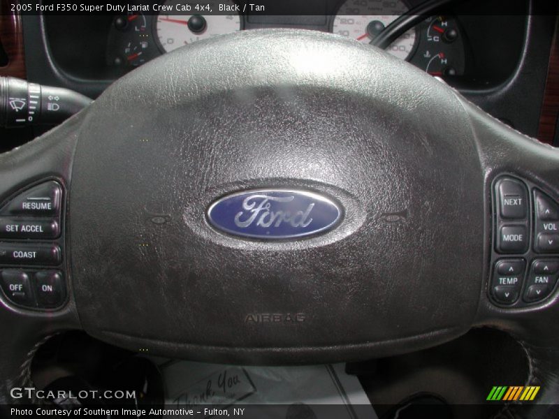 Black / Tan 2005 Ford F350 Super Duty Lariat Crew Cab 4x4