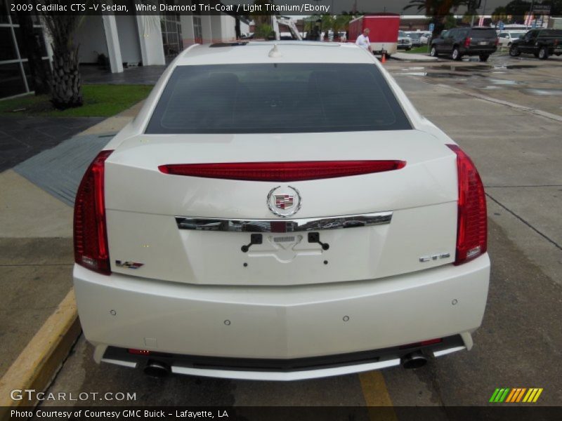 White Diamond Tri-Coat / Light Titanium/Ebony 2009 Cadillac CTS -V Sedan