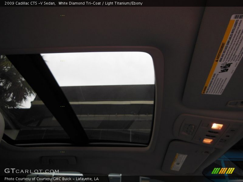 White Diamond Tri-Coat / Light Titanium/Ebony 2009 Cadillac CTS -V Sedan