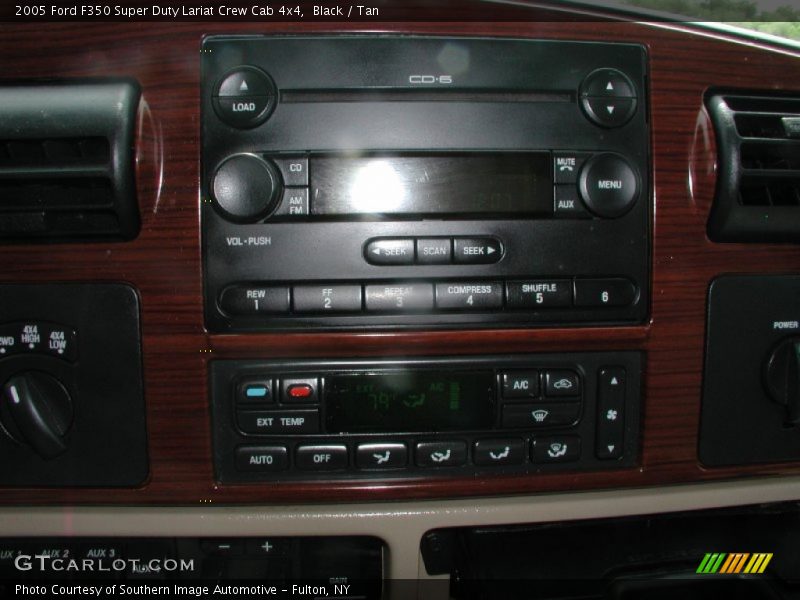 Black / Tan 2005 Ford F350 Super Duty Lariat Crew Cab 4x4