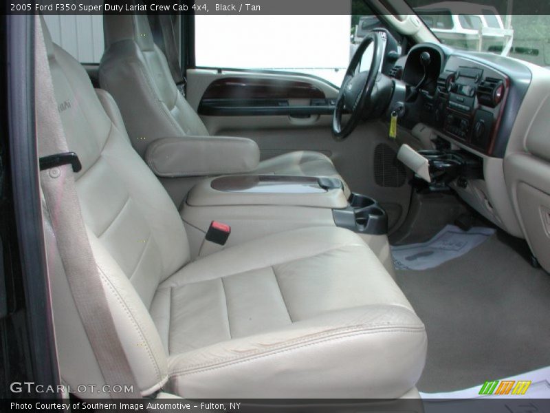 Black / Tan 2005 Ford F350 Super Duty Lariat Crew Cab 4x4