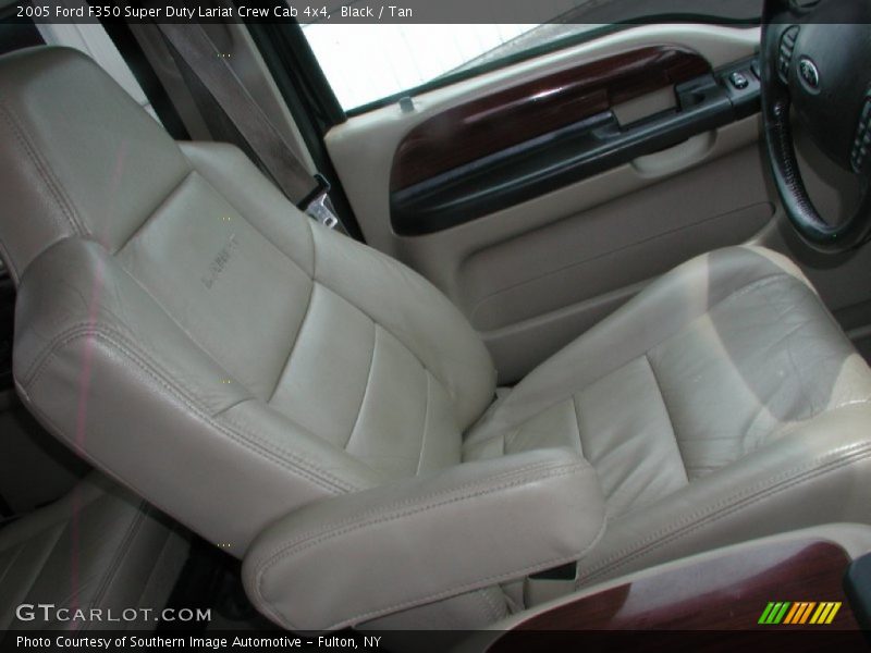 Black / Tan 2005 Ford F350 Super Duty Lariat Crew Cab 4x4