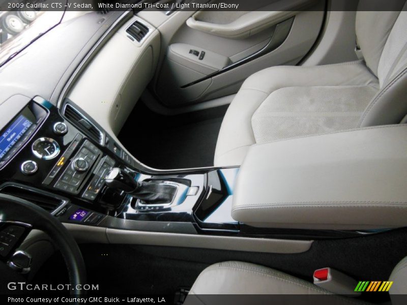 White Diamond Tri-Coat / Light Titanium/Ebony 2009 Cadillac CTS -V Sedan