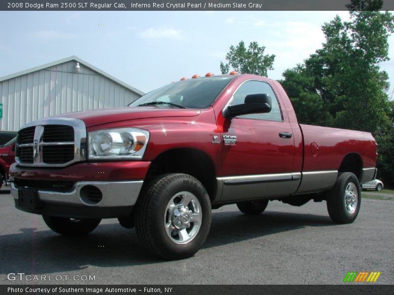 Inferno Red Crystal Pearl / Medium Slate Gray 2008 Dodge Ram 2500 SLT Regular Cab