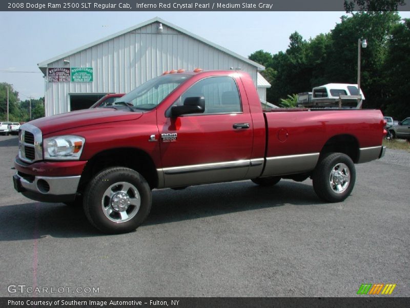 Inferno Red Crystal Pearl / Medium Slate Gray 2008 Dodge Ram 2500 SLT Regular Cab