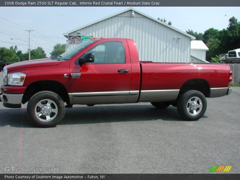 Inferno Red Crystal Pearl / Medium Slate Gray 2008 Dodge Ram 2500 SLT Regular Cab