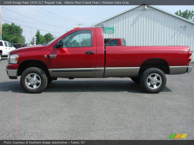 Inferno Red Crystal Pearl / Medium Slate Gray 2008 Dodge Ram 2500 SLT Regular Cab