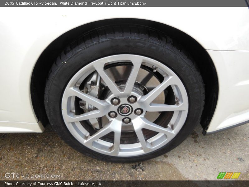 White Diamond Tri-Coat / Light Titanium/Ebony 2009 Cadillac CTS -V Sedan