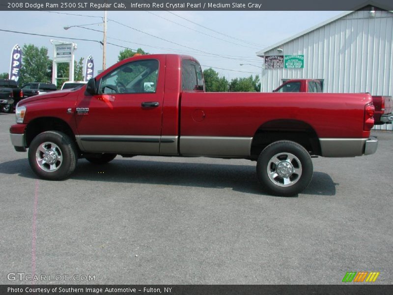 Inferno Red Crystal Pearl / Medium Slate Gray 2008 Dodge Ram 2500 SLT Regular Cab