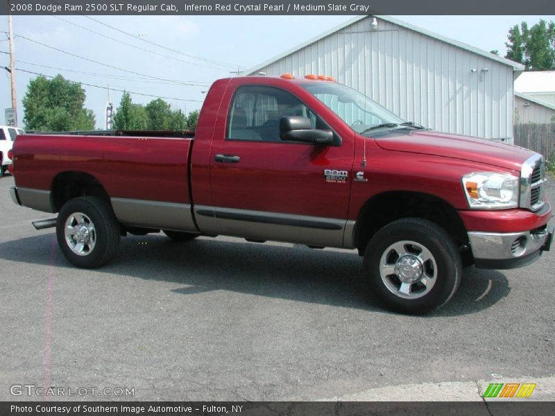 Inferno Red Crystal Pearl / Medium Slate Gray 2008 Dodge Ram 2500 SLT Regular Cab