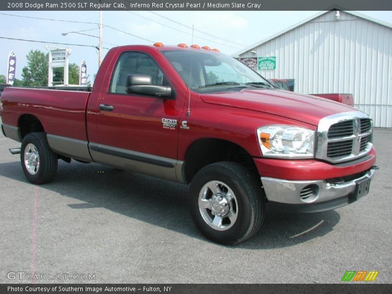 Inferno Red Crystal Pearl / Medium Slate Gray 2008 Dodge Ram 2500 SLT Regular Cab