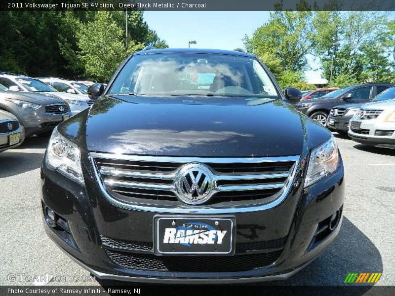 Deep Black Metallic / Charcoal 2011 Volkswagen Tiguan SE 4Motion