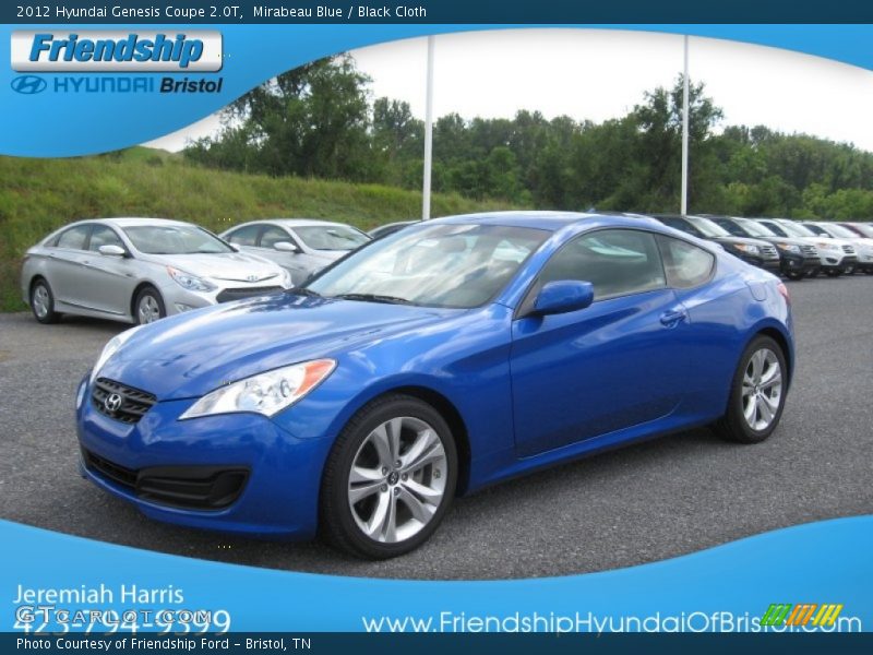Mirabeau Blue / Black Cloth 2012 Hyundai Genesis Coupe 2.0T