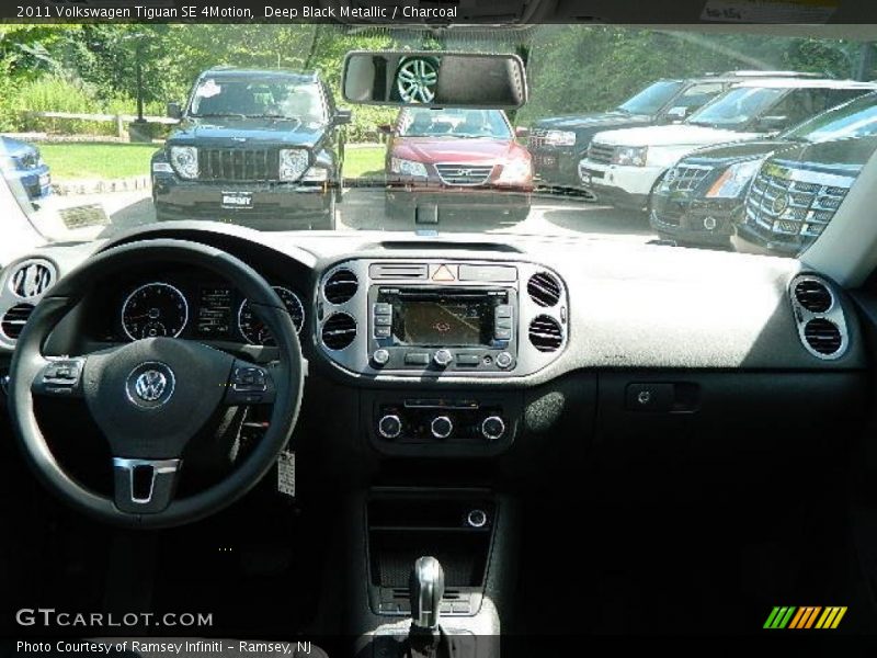 Deep Black Metallic / Charcoal 2011 Volkswagen Tiguan SE 4Motion