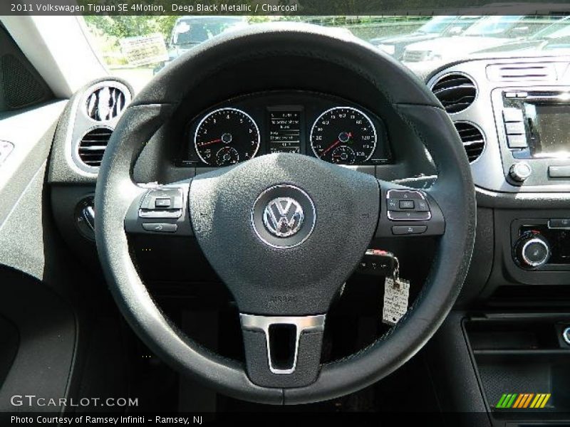 Deep Black Metallic / Charcoal 2011 Volkswagen Tiguan SE 4Motion