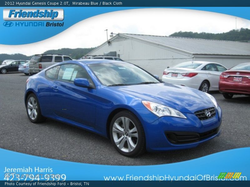 Mirabeau Blue / Black Cloth 2012 Hyundai Genesis Coupe 2.0T