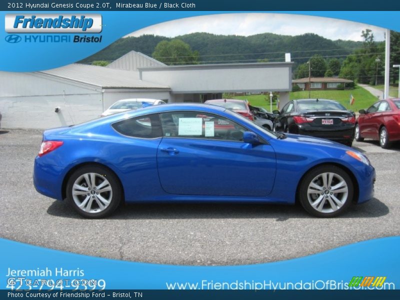 Mirabeau Blue / Black Cloth 2012 Hyundai Genesis Coupe 2.0T