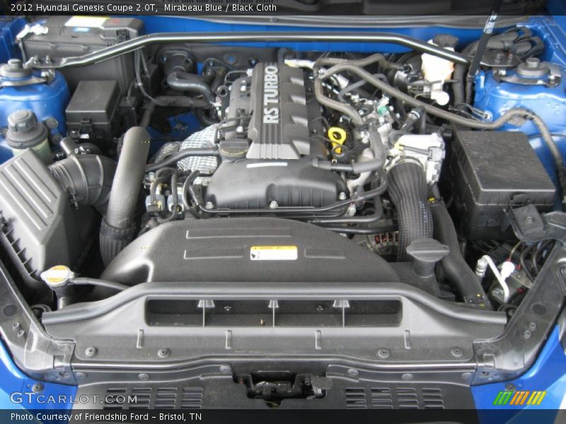 Mirabeau Blue / Black Cloth 2012 Hyundai Genesis Coupe 2.0T
