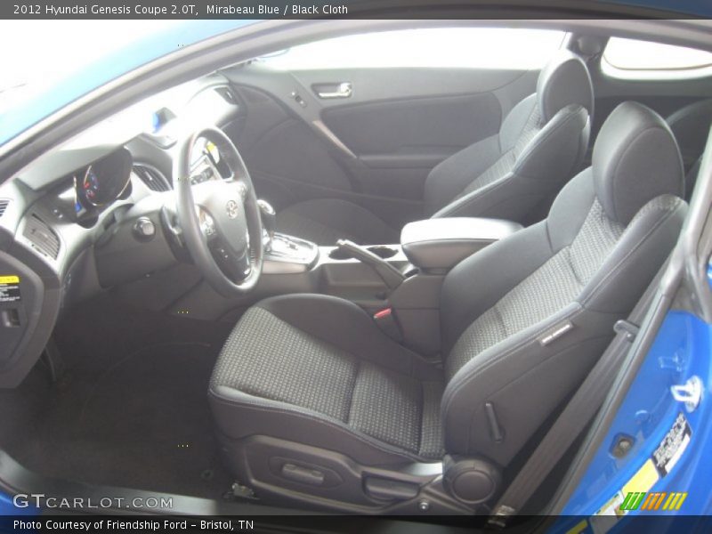 Mirabeau Blue / Black Cloth 2012 Hyundai Genesis Coupe 2.0T