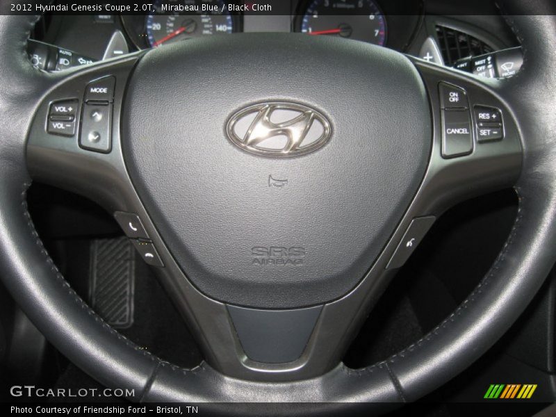Mirabeau Blue / Black Cloth 2012 Hyundai Genesis Coupe 2.0T