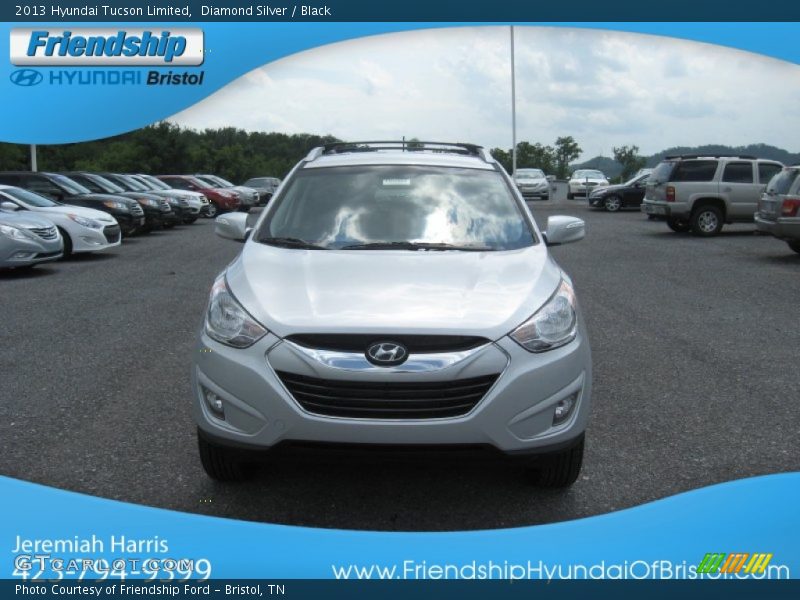 Diamond Silver / Black 2013 Hyundai Tucson Limited