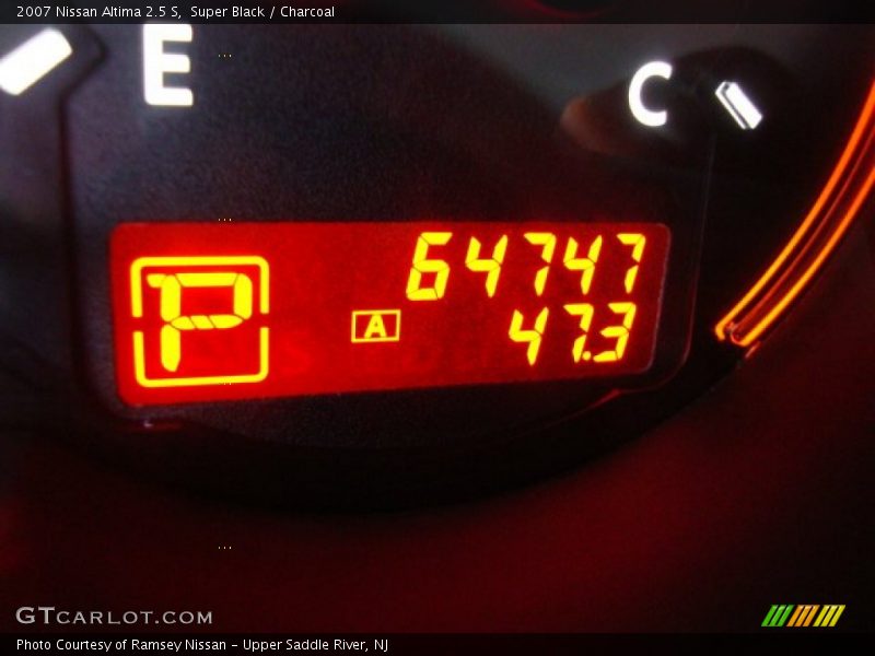 Super Black / Charcoal 2007 Nissan Altima 2.5 S