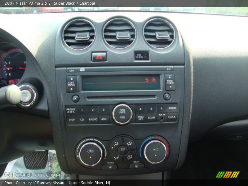 Super Black / Charcoal 2007 Nissan Altima 2.5 S