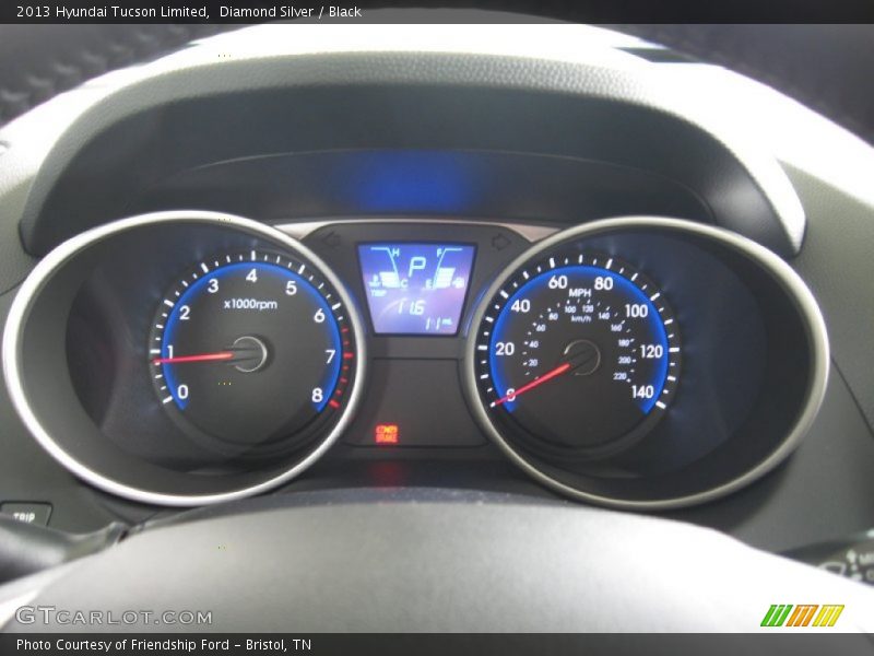 Diamond Silver / Black 2013 Hyundai Tucson Limited