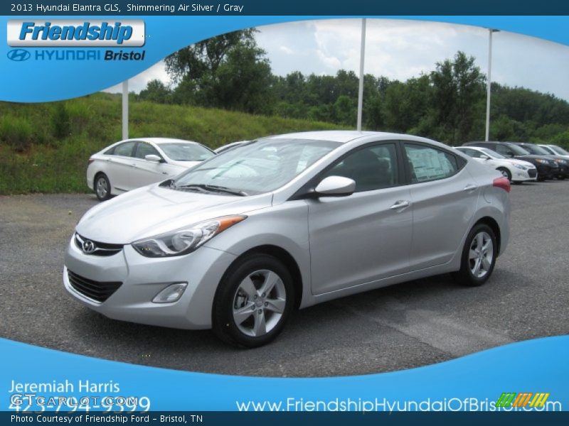 Shimmering Air Silver / Gray 2013 Hyundai Elantra GLS