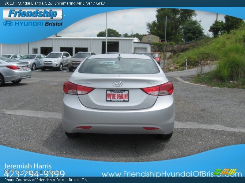 Shimmering Air Silver / Gray 2013 Hyundai Elantra GLS