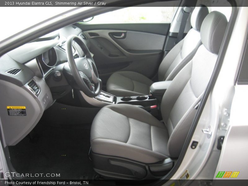Shimmering Air Silver / Gray 2013 Hyundai Elantra GLS