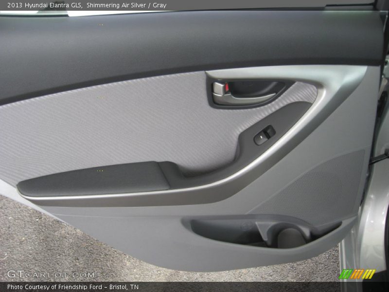 Shimmering Air Silver / Gray 2013 Hyundai Elantra GLS