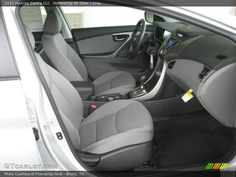 Shimmering Air Silver / Gray 2013 Hyundai Elantra GLS