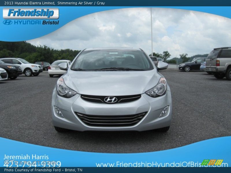 Shimmering Air Silver / Gray 2013 Hyundai Elantra Limited