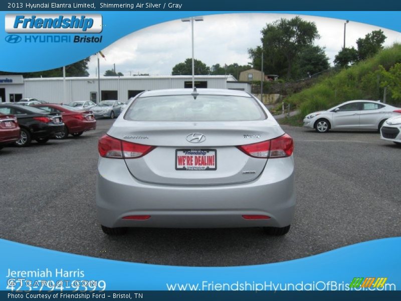 Shimmering Air Silver / Gray 2013 Hyundai Elantra Limited