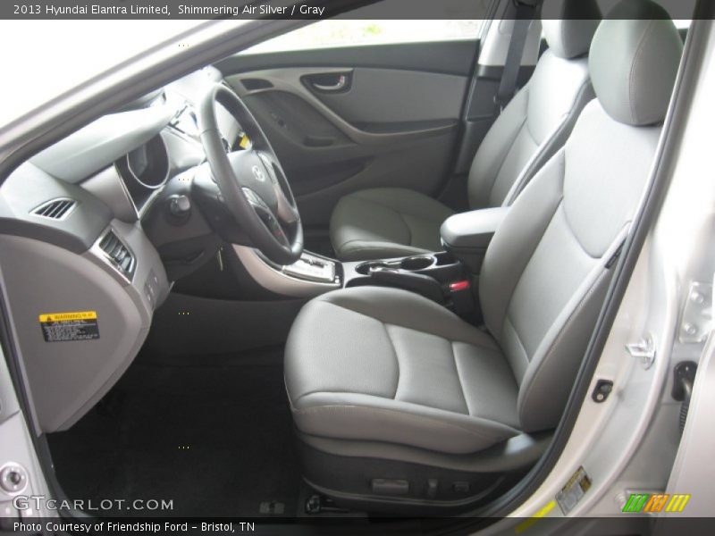 Shimmering Air Silver / Gray 2013 Hyundai Elantra Limited